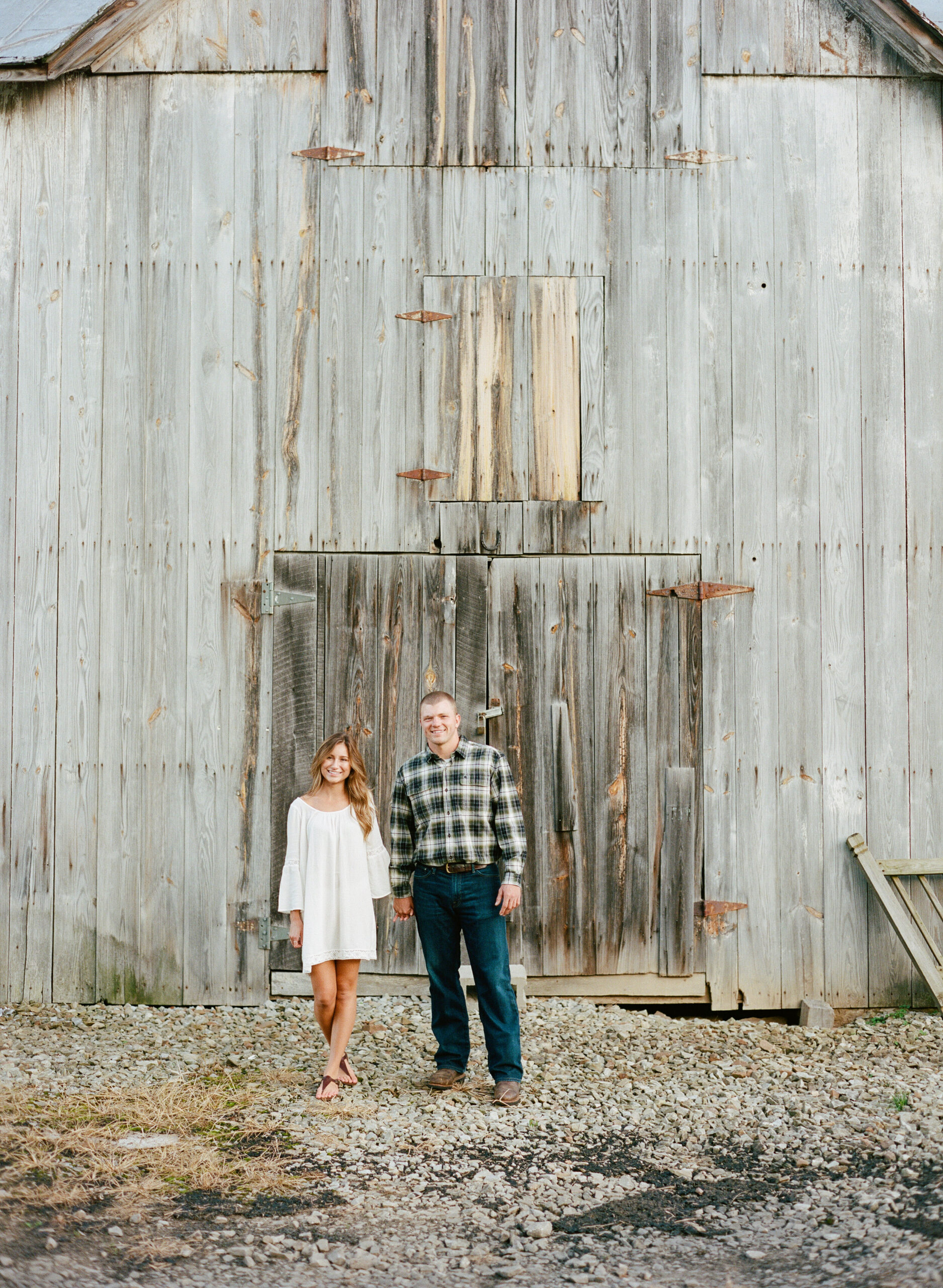 Bri and Adam chose a more lived in style for their photos, which we took at Adam’s family farm.